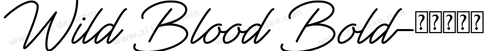 Wild Blood Bold字体转换